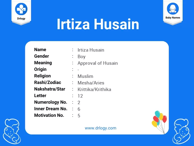Irtiza Husain Name Meaning